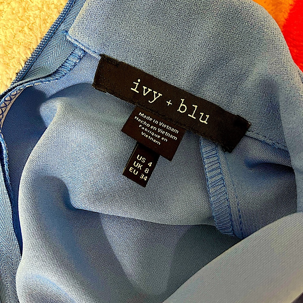 Ivy & Blu Midi Light Blue Dress